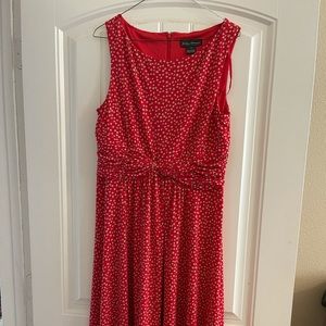 Jessica Howard red polka dot dress